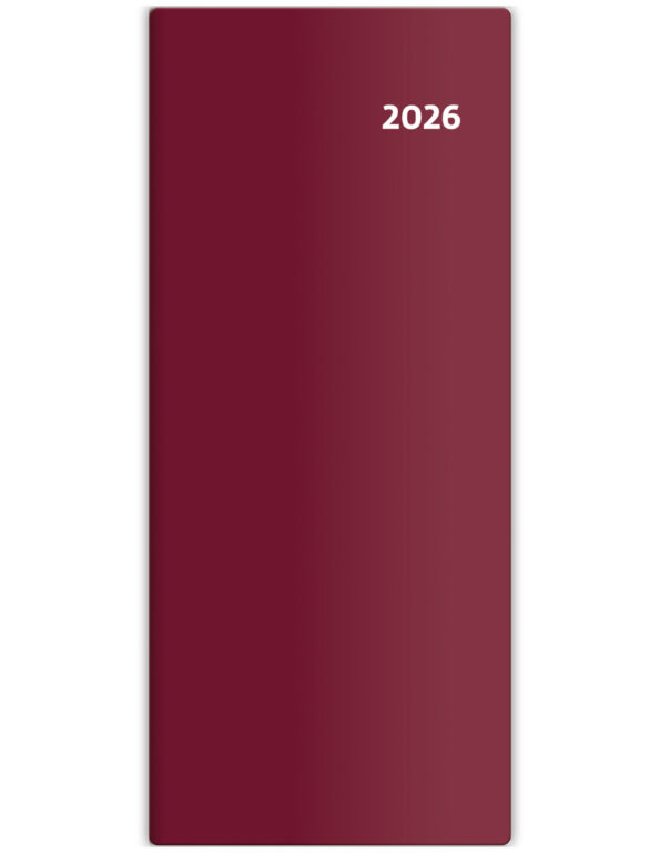 Měsíční diář Torino bordó