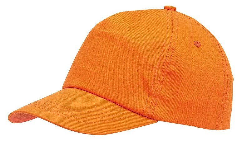 MESINA Pětipanelová čepice, oranžová