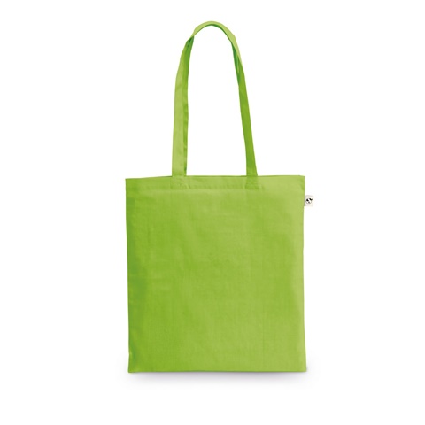 světle zelená MEXICO. Taška vyrobená ze recyklované bavlny (70 %) a polyesteru (30% rPET) (150 g/m²), světle zelená