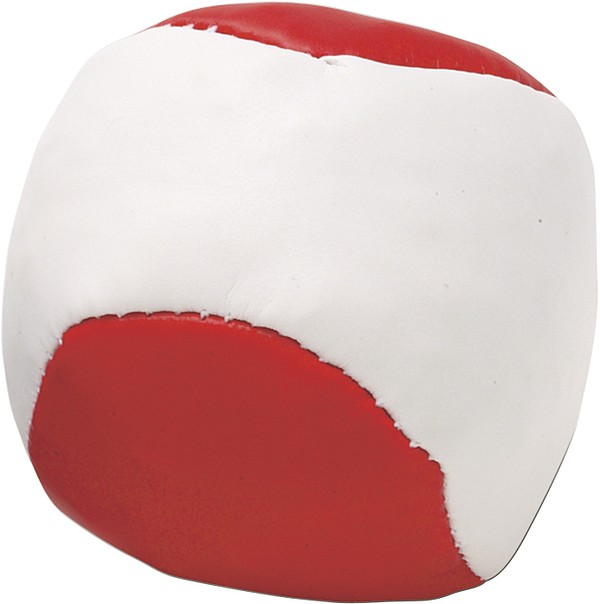 MÍČEK Antistresový balónek, kombinace bílá, červená