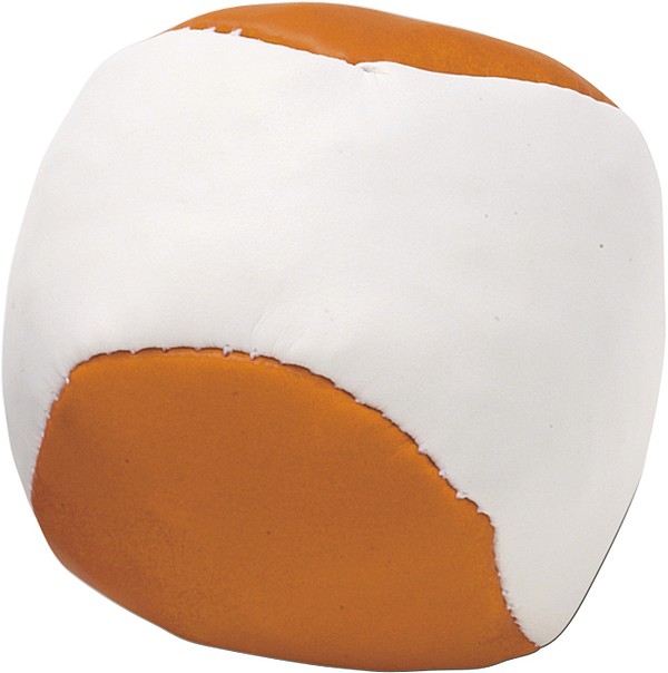MÍČEK Antistresový balónek, kombinace bílá, oranžová
