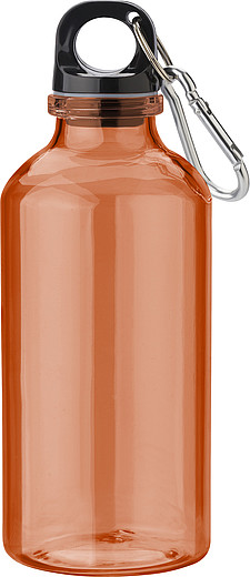 MIGGU Průhledná láhev na vodu z RPET, 400 ml, oranžová
