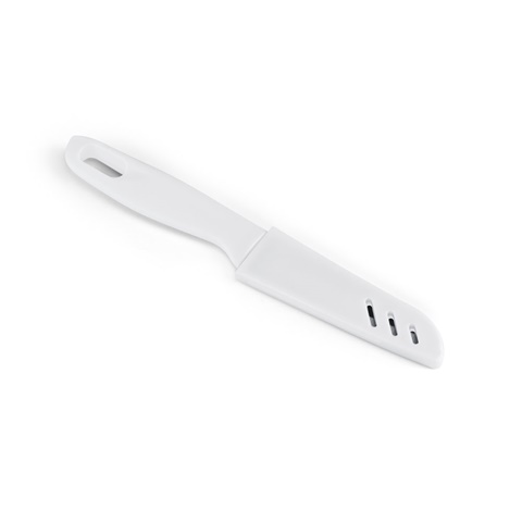 bílá MIKUS. Nůž z nerezové oceli a PP, bílá