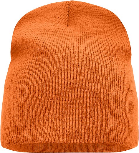 MILAZZA Zimní dvojitě pletená čepice, oranžová