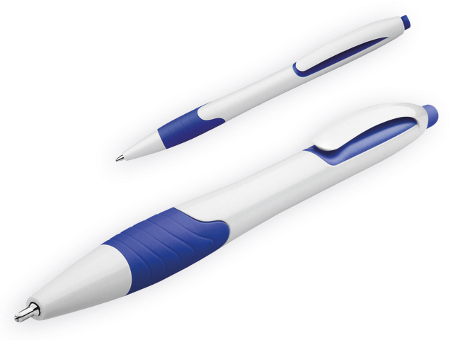 MILEY plastové kuličkové pero, modrá náplň 0,7 mm s nízkou viskozitou, Modrá