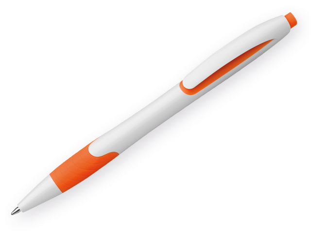 MILEY plastové kuličkové pero, modrá náplň 0,7 mm s nízkou viskozitou, Oranžová