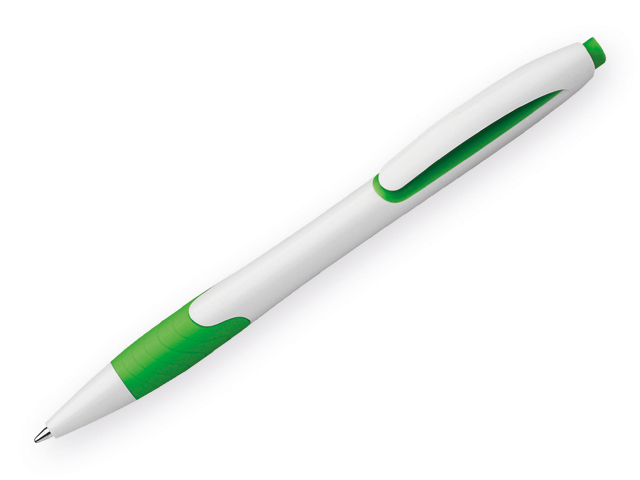 MILEY plastové kuličkové pero, modrá náplň 0,7 mm s nízkou viskozitou, Světle zelená