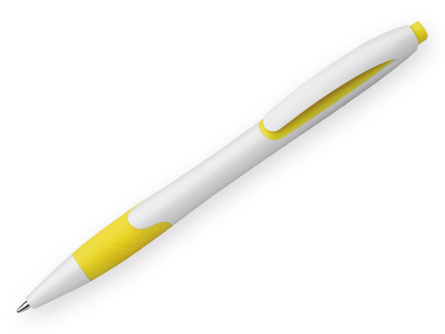 MILEY plastové kuličkové pero, modrá náplň 0,7 mm s nízkou viskozitou, Žlutá