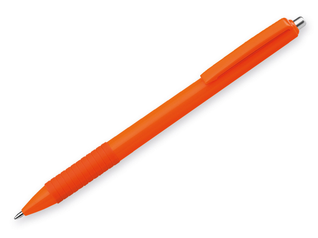 MILZA plastové kuličkové pero, modrá náplň, Oranžová