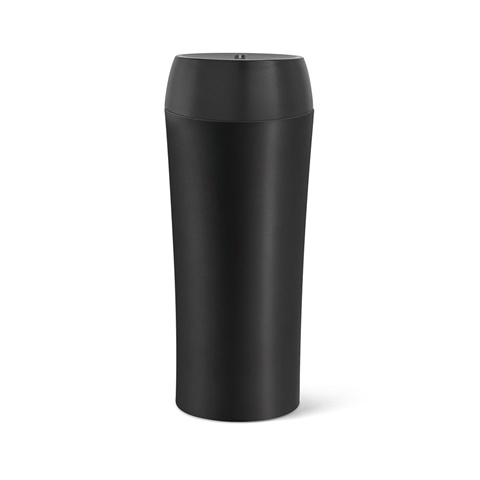 černá MONARDA. Cestovní hrnek z nerezové oceli a PP 470 ml, černá