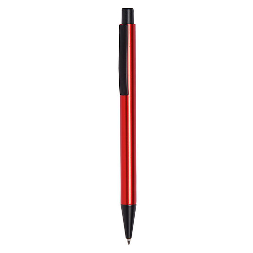MONTY Kovové kuličkové pero, modrá náplň, červená metalíza