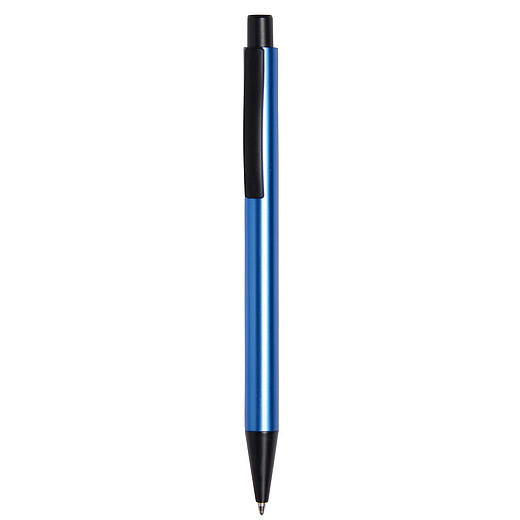 MONTY Kovové kuličkové pero, modrá náplň, modrá metalíza