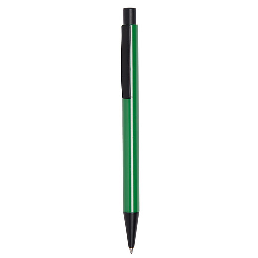 MONTY Kovové kuličkové pero, modrá náplň, středně zelené