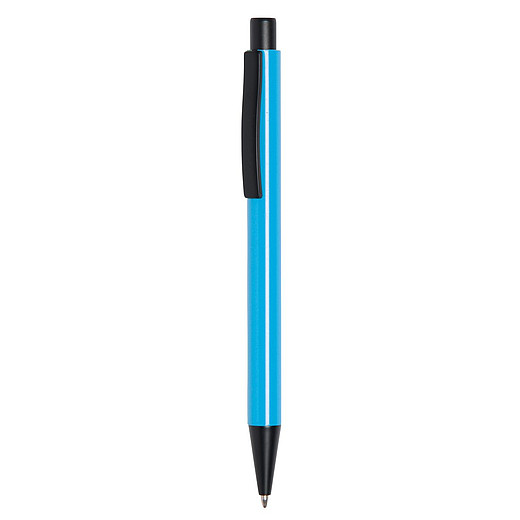 MONTY Kovové kuličkové pero, modrá náplň, světle modré