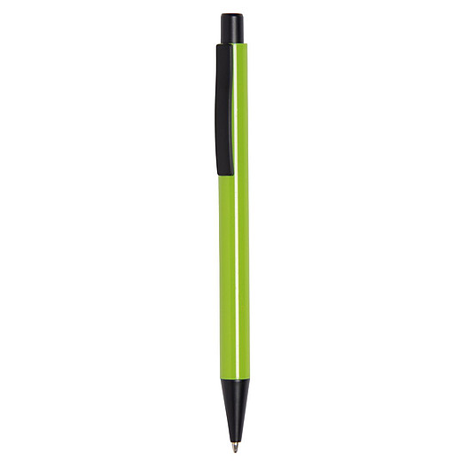 MONTY Kovové kuličkové pero, modrá náplň, světle zelené