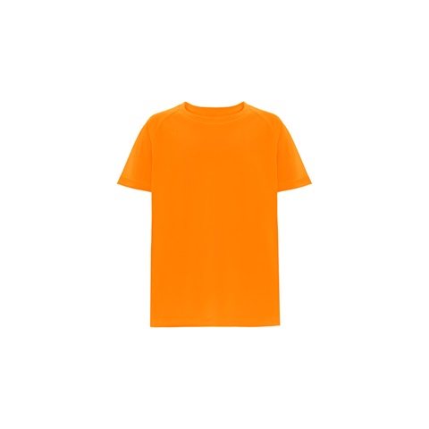 MOVE KIDS. Technické polyesterové tričko s krátkým rukávem pro děti, fluorescenční oranžová, 10