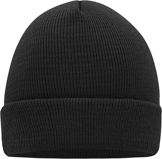 MUIRO Zimní pletená čepice, černá