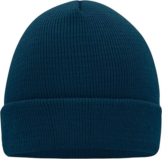 MUIRO Zimní pletená čepice, tmavě modrá
