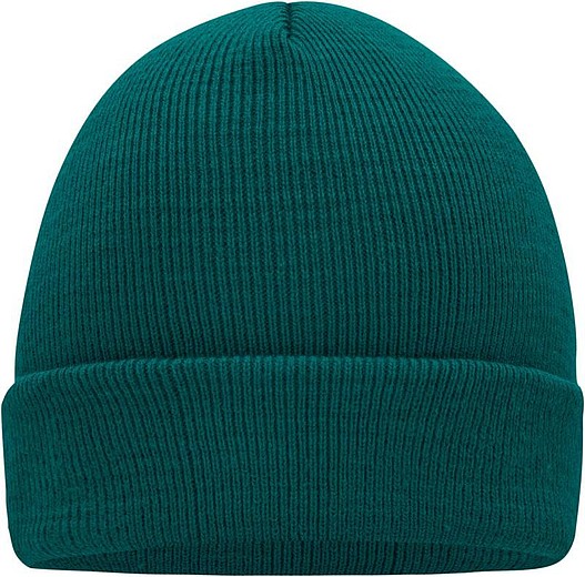 MUIRO Zimní pletená čepice, tmavě zelená
