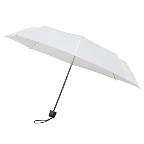 MUNCH Skládací deštník s černou konstrukcí, bílá