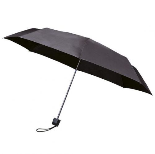 MUNCH Skládací deštník s černou konstrukcí, tmavě šedá