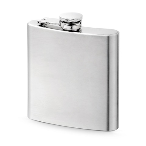 MUSE. Kapesní láhev z nerezové oceli 180 ml, stříbrná
