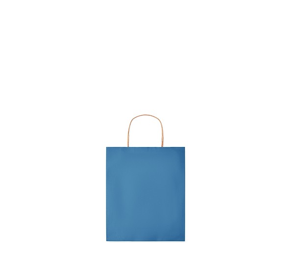 MYRNA malá Malá papírová dárková taška, modrá