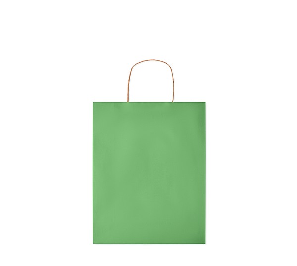 MYRNA střední Papírová dárková taška, zelená