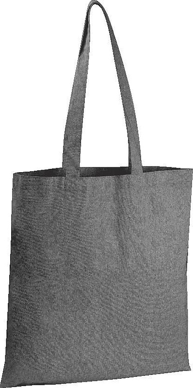 NANETA Přírodní nákupní taška z recyklované bavlny, černá
