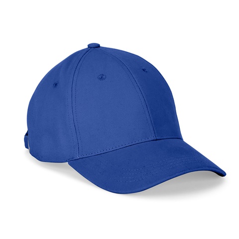 NATHAN. Čepice ze 100% bavlny (260 g/m²) se 6 panely, královská modrá