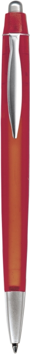NERO transparentní kuličkové pero , červené