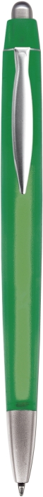 NERO transparentní kuličkové pero, tmavě zelené