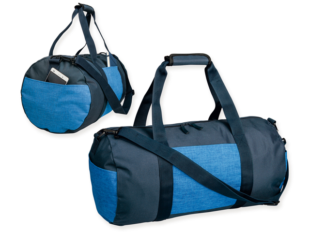 NILS polyesterová cestovní taška, 600D, Modrý melír