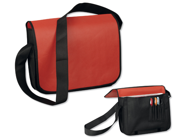 NONIE taška přes rameno z netkané textilie, 135 g/m2, Červená
