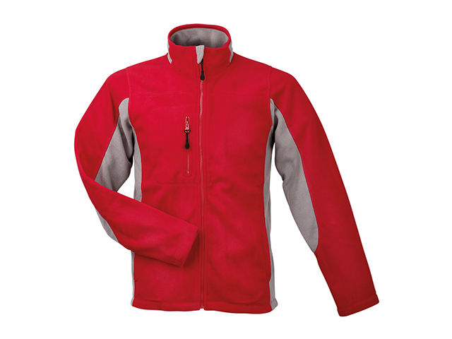 NORDIC unisex fleecová bunda, 300 g/m2, vel. S, SOL'S, Červená