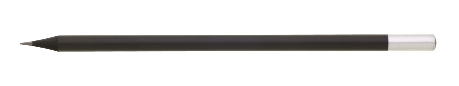 NORIA tužka černá, kulatá, stříbrná