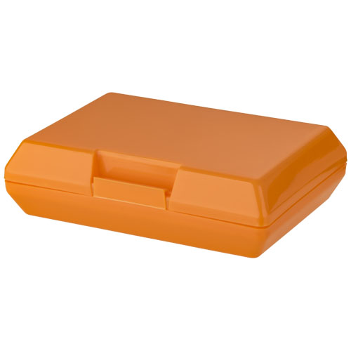 OBLONG Praktická plastová krabička na oběd nebo svačinu, oranžová