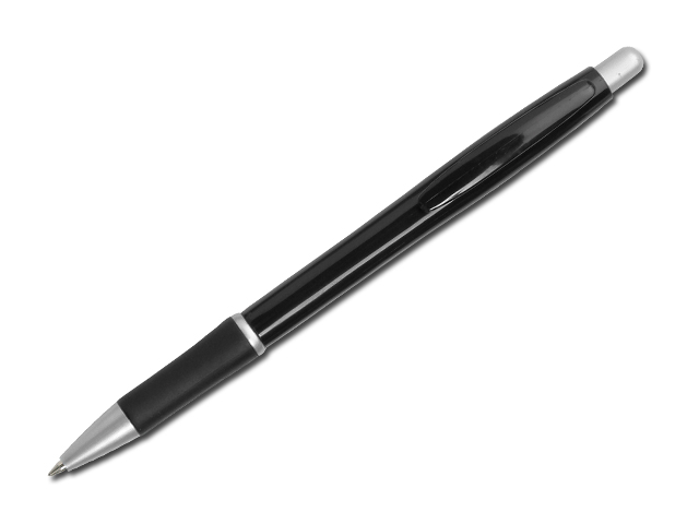 OCTAVIO plastové kuličkové pero, modrá náplň, Černá