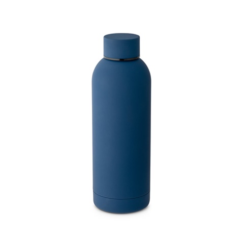 ODIN. Dvoustěnná nerezová (36% recyklace) vakuově izolovaná láhev 550 mL, námořnická modrá