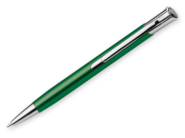 OLAF kovové kuličkové pero, modrá náplň, Zelená