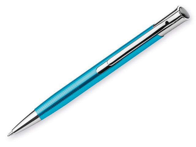 OLAF kovové kuličkové pero, modrá náplň, Tyrkysová