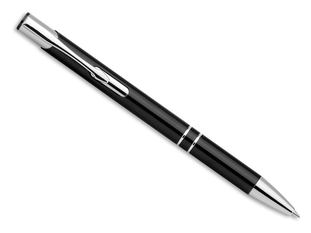 OLEG kovové kuličkové pero, modrá náplň, Černá