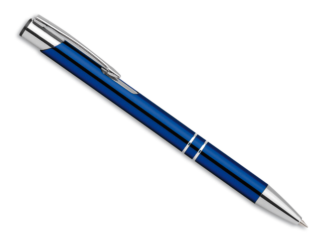 OLEG kovové kuličkové pero, modrá náplň, Modrá