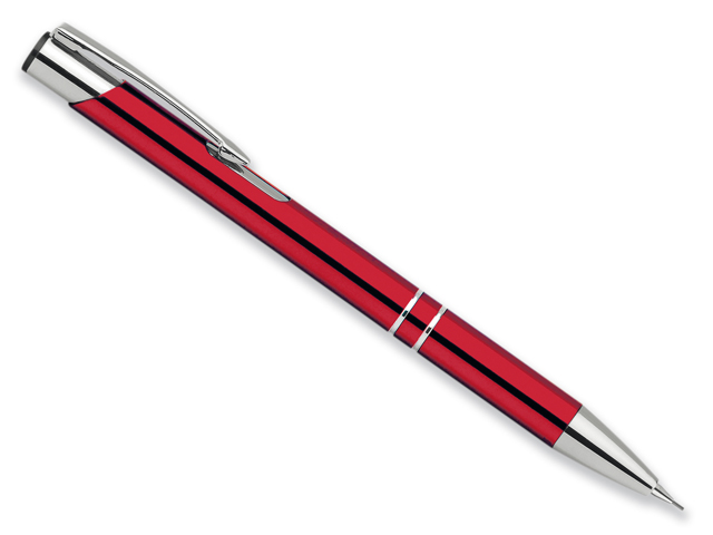 OLEG PENCIL kovová mechanická tužka, tuha 0,5 mm, Červená