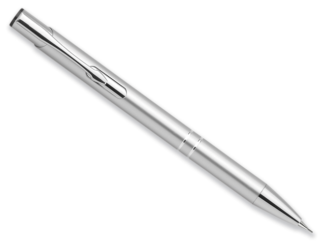 OLEG PENCIL kovová mechanická tužka, tuha 0,5 mm, Saténově stříbrná