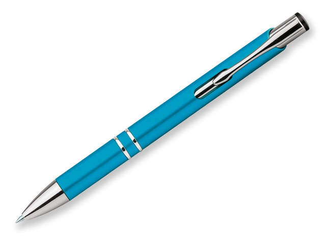 OLEG PLASTIC plastové kuličkové pero, modrá náplň, Světle modrá