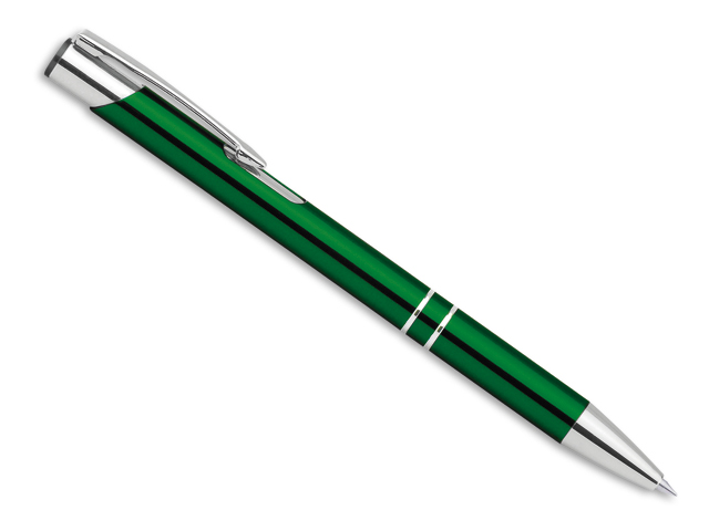 OLEG kovové kuličkové pero, modrá náplň, Zelená