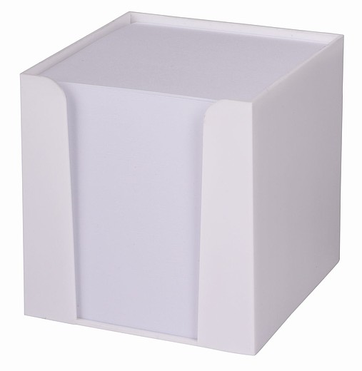 OMITARA Plastová krabička s lístky na poznámky, bílá