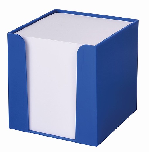 OMITARA Plastová krabička s lístky na poznámky, modrá