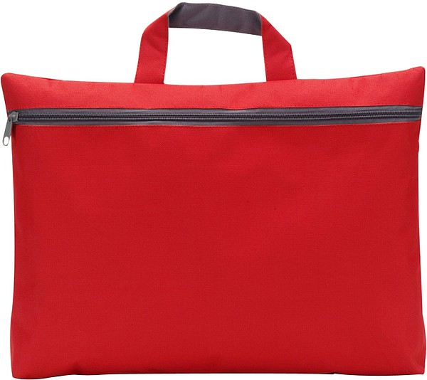 OXIDO Taška na dokumenty na zip, 300d polyester, červená